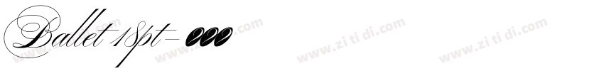 Ballet 18pt字体转换